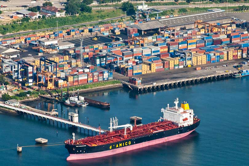 Oil tanker and container terminal, Dar es Salaam, Tanzania